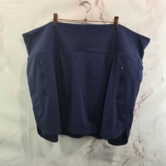 Athleta Skort Women 3X Blue Skirt Fairway Golf Built In Shorts Mini 16 Inch - Picture 1 of 8